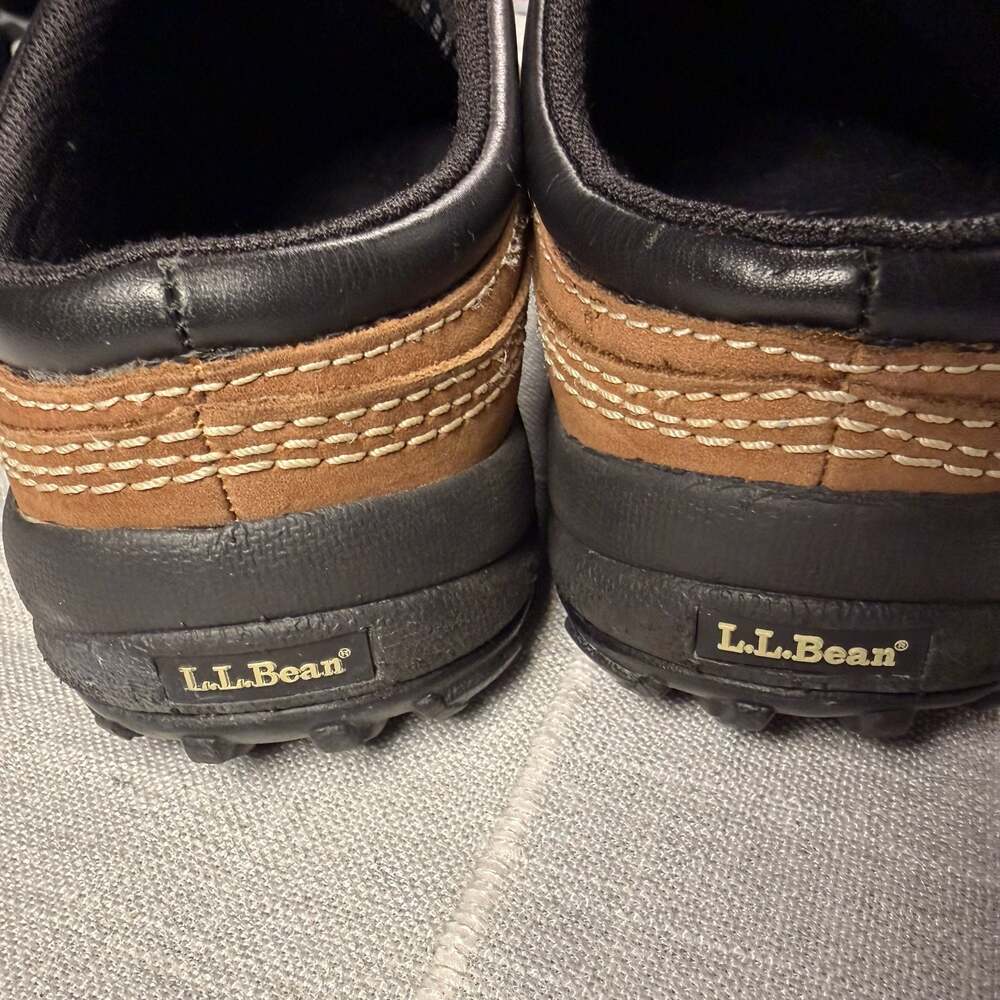 L.L.Bean Men’s Sz 10.5 Storm Chaser Shoes Slip-On Waterproof Rubber Moc Clogs - Picture 2 of 9
